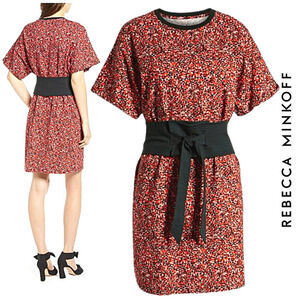 Rebecca Minkoff NWT Mini‎ Pop Marta Floral Print T-Shirt Dress, Small